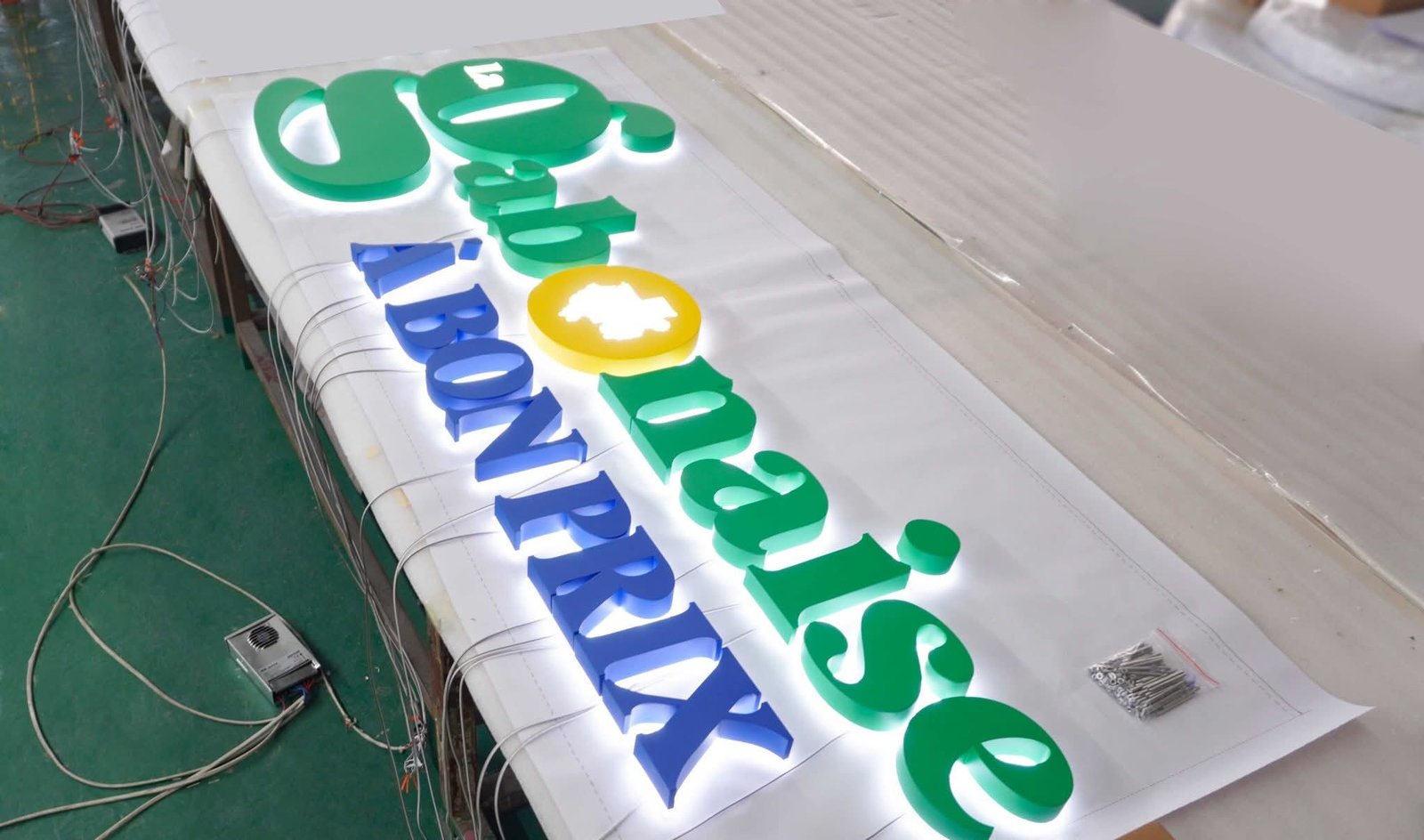 Multi-Color Custom Halo-Lit Channel Letters